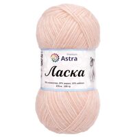 Пряжа "Ласка №101" (100 г; 370 м; персик)