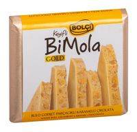 Шоколад белый "BiMola. С карамелью и хрустящими вафлями" (70 г)