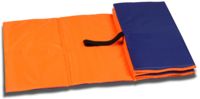 Коврик для йоги "SM-043" (150х50х1 см; оранжево-синий)