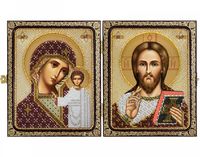 Набор для вышивания "Христос Спаситель и Пресвятая Богородица Казанская" (230х140 мм)