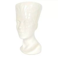Кашпо "Голова Нефертити" (15х24,5 см; белое)