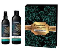 Подарочный набор "С драгоценным маслом арганы" (шампунь, спрей для волос)