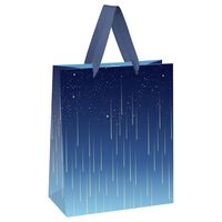 Пакет бумажный подарочный "Star rain" (11х14х6,5 см)