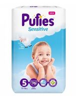 Подгузники "Pufies Sensitive Junior" (11-16 кг; 76 шт.)
