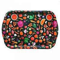 Поднос металлический "Баклажан" (485х325х26 мм)