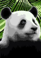 Картина по номерам "Панда" (160х130 мм)