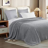 Плед-покрывало "Жемчужно-серый 15" (180х200 см)