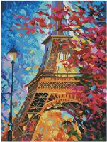 Алмазная вышивка-мозаика "Сумерки Парижа" (300х400 мм)