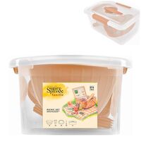 Набор посуды для пикника "Sugar and Spice" (14 предметов; латте)