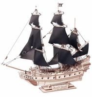 Сборная деревянная модель "Пиратский корабль Черное Сердце"