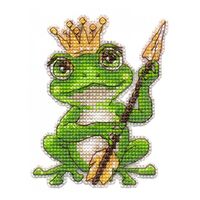 Набор для вышивания на пластиковой канве "Магнит. Лягушка" (75х95 мм)