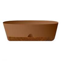 Ящик балконный "Wood" (6 л; молочный шоколад)