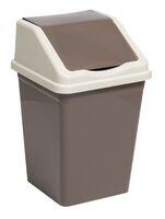 Ведро для мусора "С подвижной крышкой" (16 л; шоколад)