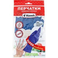 Перчатки латексные "Прочные" (М; 1 пара)