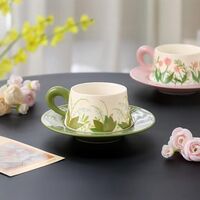 Чашка с блюдцем "Ландыши"