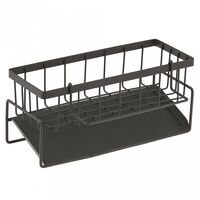 Подставка для губок и моющего средства "Порядок. С держателем" (графит)