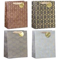 Пакет бумажный подарочный "Узоры 2" (26х32х12,5 см)