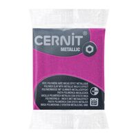 Глина полимерная запекаемая "CERNIT Metallic" (маджента; 56 г)