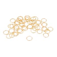 Кольцо соединительное для бижутерии (8 мм; 50 шт.; золото)