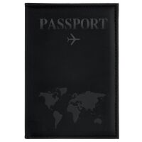 Обложка на паспорт "Passport map" (чёрный)