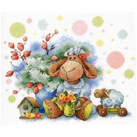 Набор для вышивания "Кучерявая овечка" (170х200 мм)