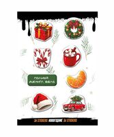 Набор 3D наклеек "Новогодние"