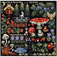 Набор для вышивания "Семплер. Таинственный лес" (190х190 мм)
