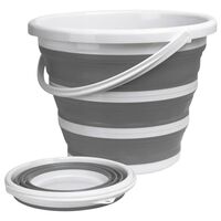 Ведро складное (10 л; серый)