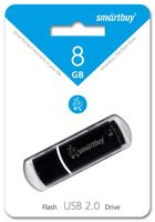 USB Flash Drive 8Gb SmartBuy Crown (Black)