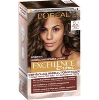 Крем-краска для волос "Excellence Creme" тон: 5U, светло-каштановый