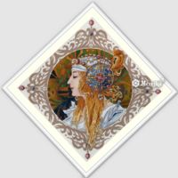 Набор для вышивания "Блондинка" (345х345 мм)
