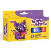 Тесто для лепки "Развивашки" (6 цветов)