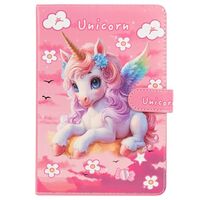 Блокнот "Единорожка" (145х210 мм; розовый)