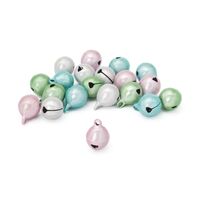 Бубенчики для творчества и рукоделия "Жемчужные" (20 шт.; 10 мм; ассорти)