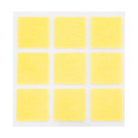 Двусторонние самоклеящиеся пластины "Квадрат" (5 листов по 9 шт.)