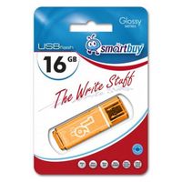 USB Flash Drive 16Gb SmartBuy Glossy series (Orange)