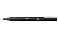 Ручка-линер "Uni Pin" (2 мм; чёрная; скошенный наконечник)
