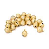 Бубенчики для творчества и рукоделия "Жемчужные" (20 шт.; 12 мм; жёлтый)