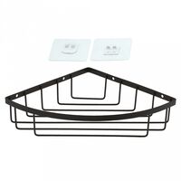 Полка для ванной металлическая "Акцент" (29,5х22х5,3 см; черный)