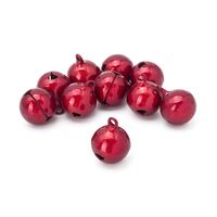 Бубенчики для творчества и рукоделия "Жемчужные" (10 шт.; 18 мм; красный)