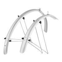 Комплект щитков для велосипеда "Aluflex" (28"; серебристые)