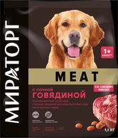 Корм сухой для собак "Meat. Для средних и крупных пород" (1,1 кг; сочная говядина)