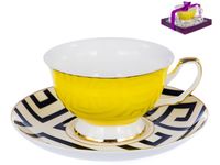 Чашка с блюдцем фарфоровые “Палитра” (арт. 149-04042)