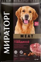 Корм сухой для собак "Meat. Для средних и крупных пород" (2,1 кг; сочная говядина)