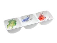 Менажница фарфоровая "Vegan" (370х118х78 мм)