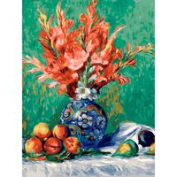 Картина по номерам "Ренуар. Натюрморт с цветами и фруктами" (300х400 мм)