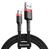 Кабель Baseus cafule microUSB 2.0/USB 2.0 Type-A (2 м; черно-красный)