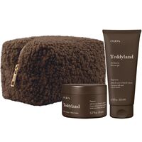 Подарочный набор "Teddyland Rice Coconut Milk And Cocoa Beans with Body Butter Kit- Mocha" (гель для душа, масло для тела, косметичка)