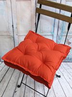 Подушка на стул "2D" (45х45 см; оранжевая)