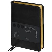 Ежедневник недатированный "xGold" (А6; черный)